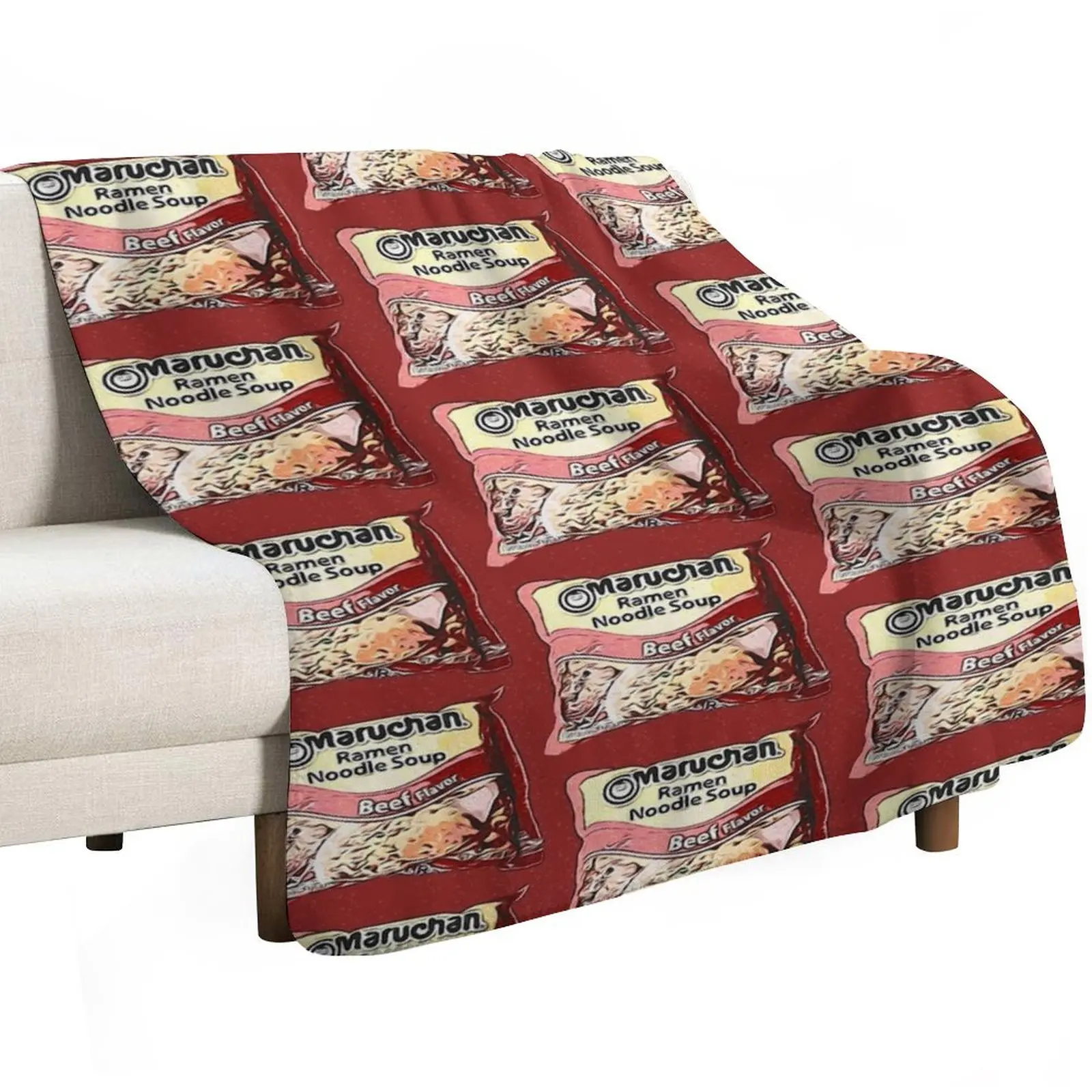 Beef Ramen Throw Blanket Heavy valentine gift ideas Blankets For Bed Custom For Baby Blankets For Baby Blankets