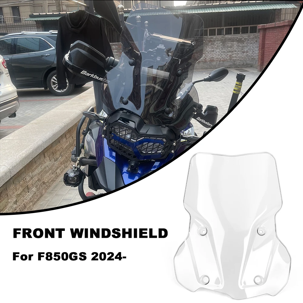 For BMW F850GS F 850 GS F850 GS 2024- Motorcycle Parts Front Windscreen Windshield Wind Screen Shield Protector Deflector Guard