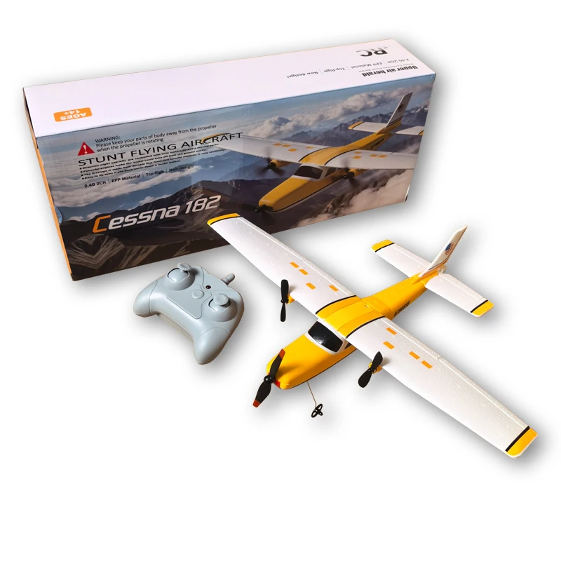 RC Plane 2.4G 2CH Remote Control Fighter EPP Foam RTF Cessna 182 RC Aircraft Glider Airplane Toys Gifts For Children