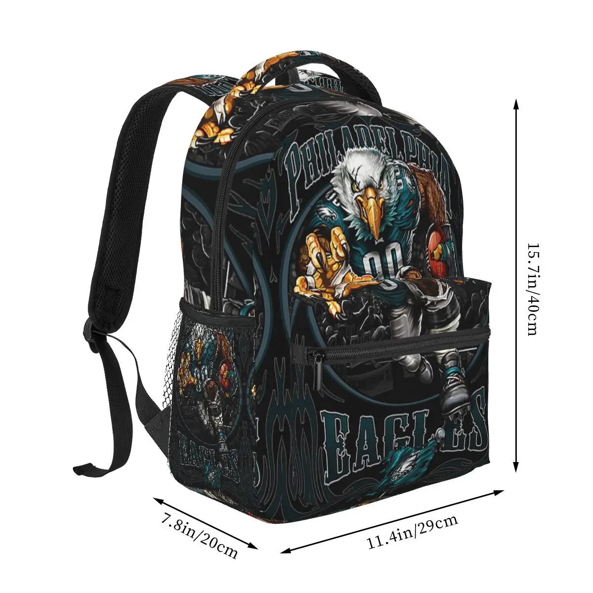 Popular,Eagles-Philadelphia Backpacks Boys Girls Bookbag Students School Bags Travel Rucksack Shoulder Bag Large Capacity