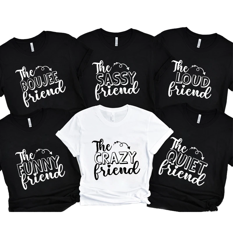 Girls Single Farewell Tshirt Friends Bachelor Bachelorette Hen Party Evjf Tops Team Bride Bridesmaid T-Shirt Short Sleeved Tees