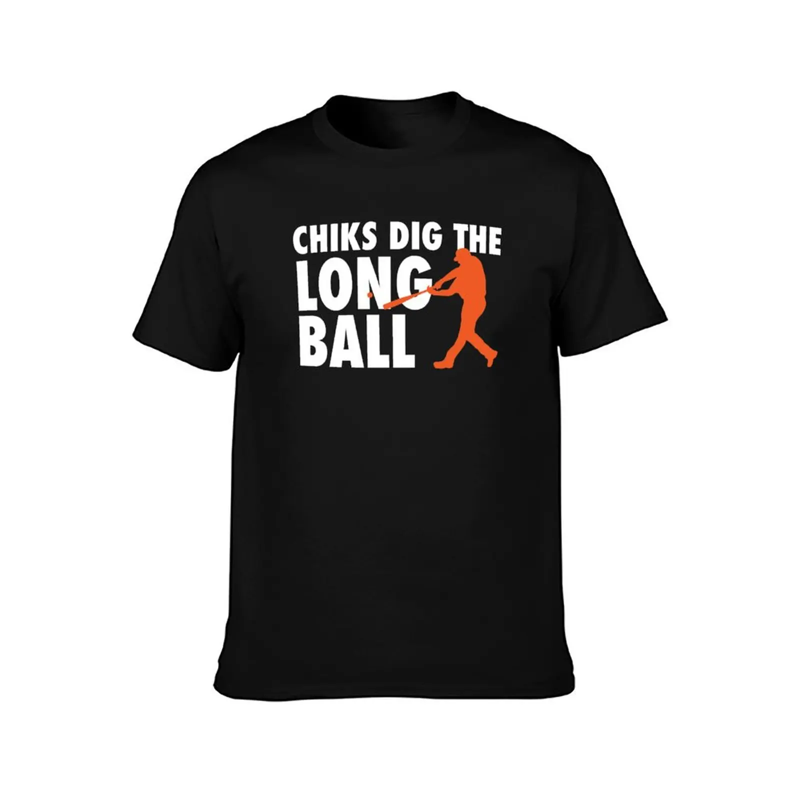 Chicks Dig The Long Ball - Baseball T-Shirt Summer Casual Cotton Tee Oversized Streetwear Tops Vintage Graphic Print