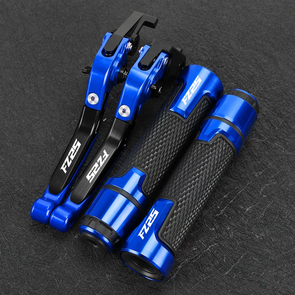 2022 2023 FZ 25 Motorcycle CNC Adjustable Brake Clutch Levers Handbar End Grips FOR YAMAHA FZ25 FZ-25 2017 2018 2019 2020 2021