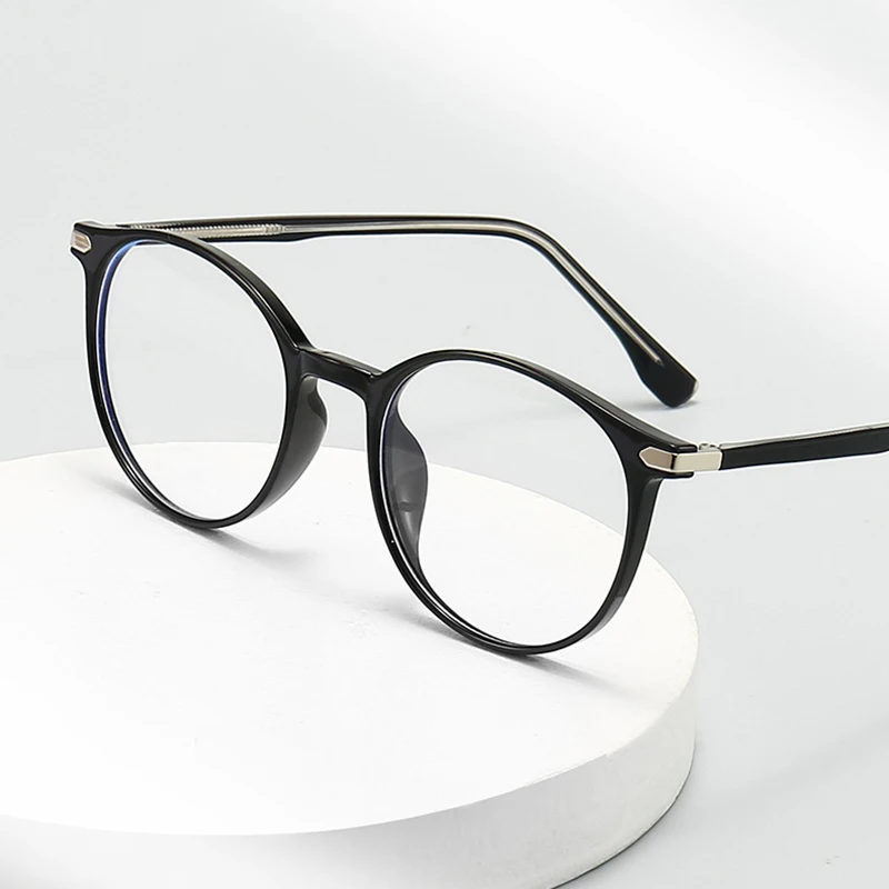 New Women Core-Inserting TR90 Retro Anti Blue Light Myopia Glasses Men Nearsighted Spectacles Students Shortsighted Eyeglasses