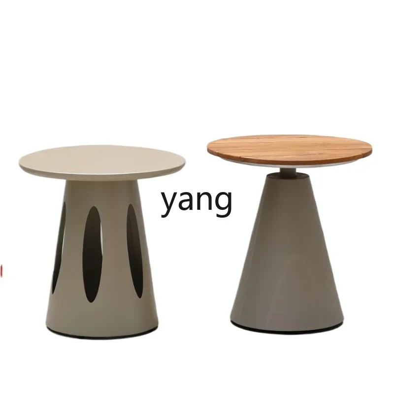 

yjq Outdoor Tea Table B & B Balcony Small Apartment Side Table Outdoor Garden round Small Table