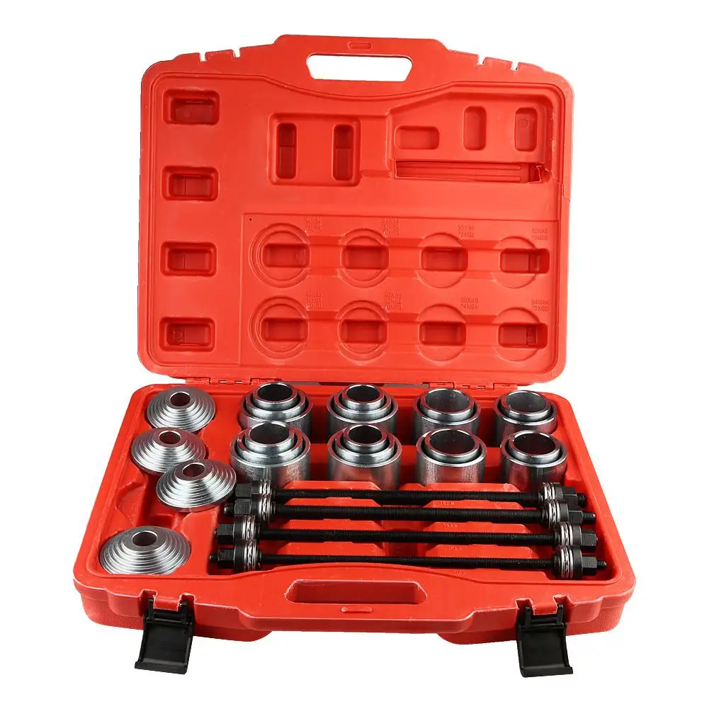 Herramientas de rodamiento de coche, juego de herramientas de inserción de extracción de cojinete de casquillo Universal, Kit de manguito de extracción, herramienta de extracción de cojinete de casquillo