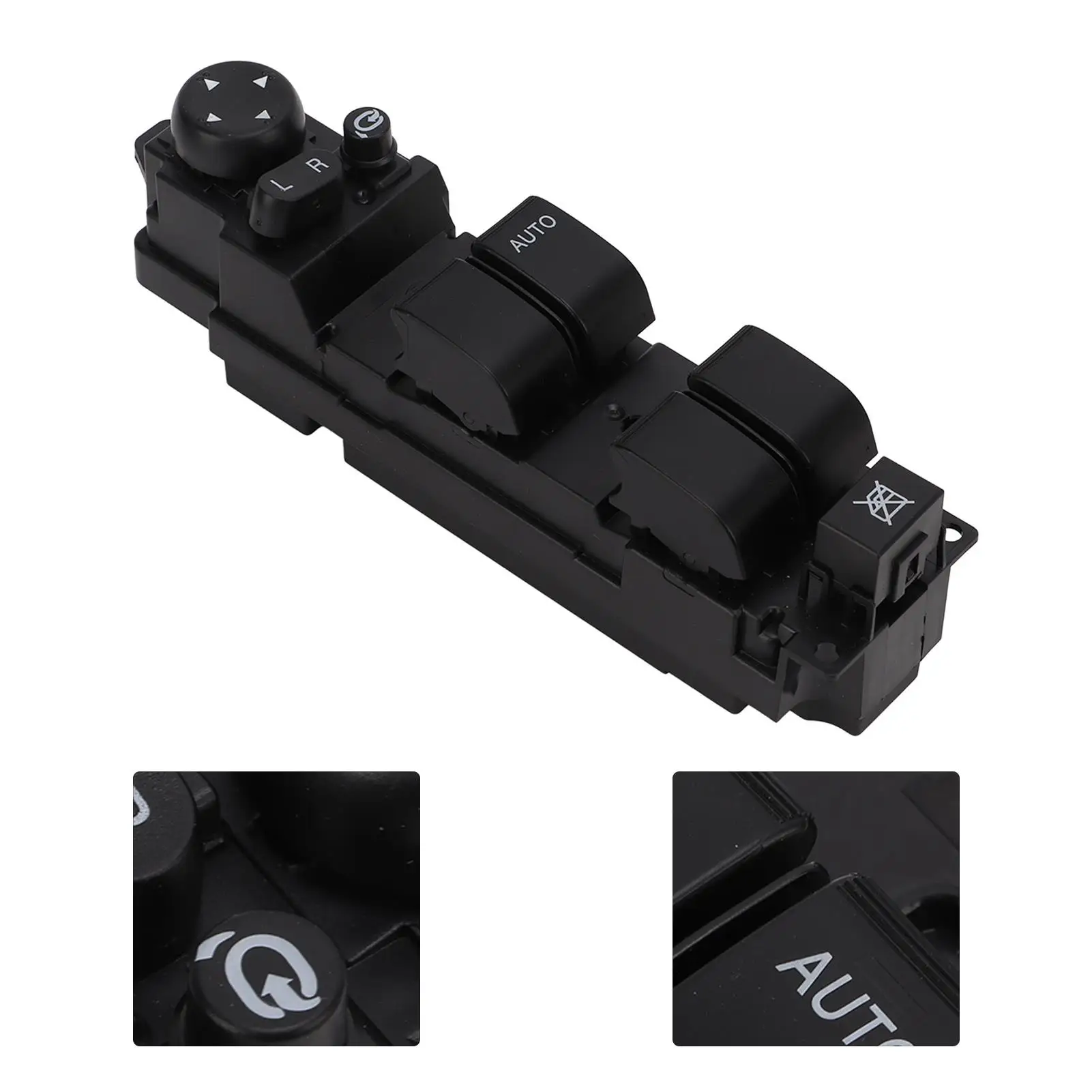 Power Window Switch D652-66-350A Black ABS Sturdy Replacement for Mazda 2 6 2008-2012 RHD car switch