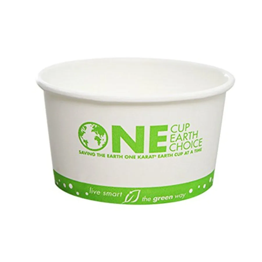 KE-KDP12 12 oz Hot/Cold Paper Food Container, "One Earth" Print Pack of 500