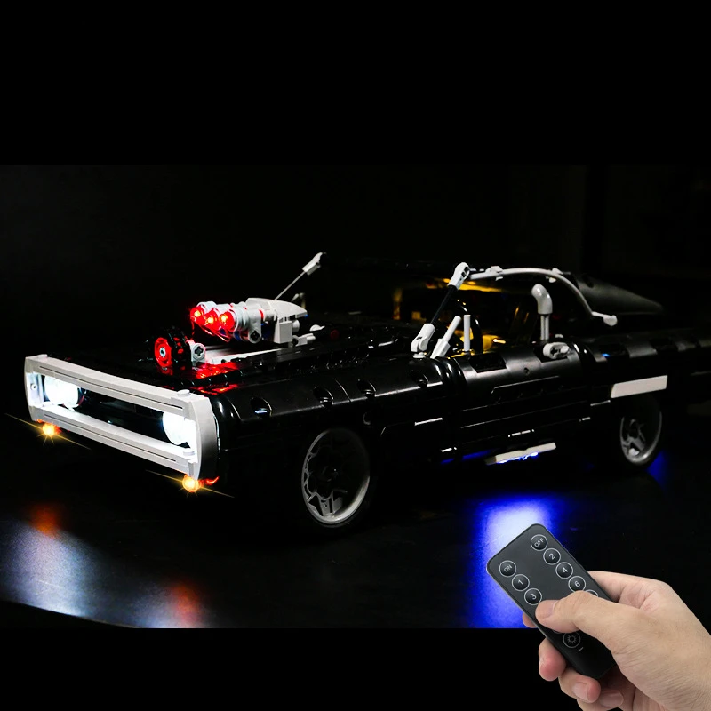 Not Included Building Blocks LED Light Kit For Dom's Dodge Charger 42111 DIY Toys Gift Only Lighting Set