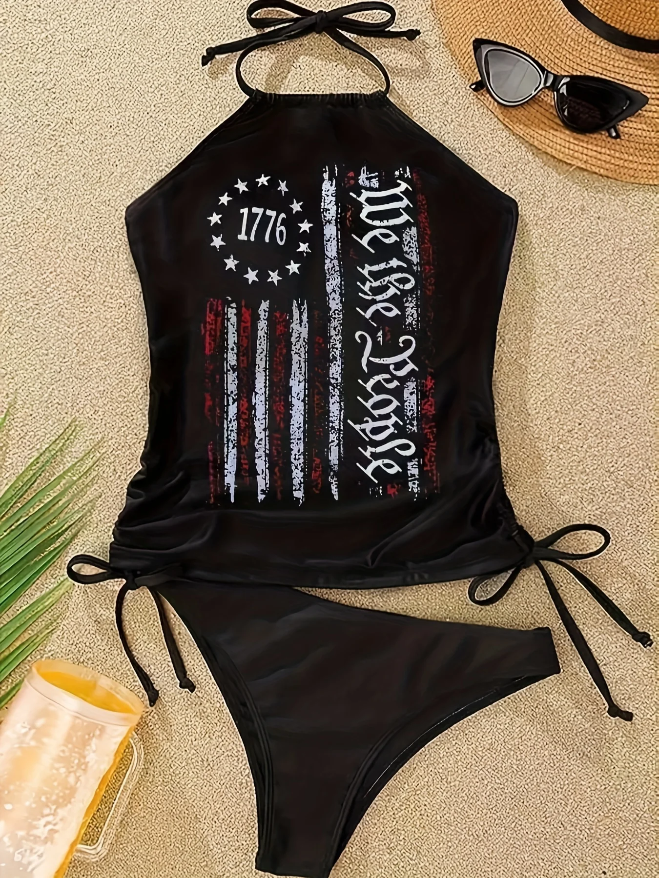 Tummy Control Padded Chest Two-piece Long Tankini Swimsuit | Women's, With Waistband, Padded Chest, Tummy Control