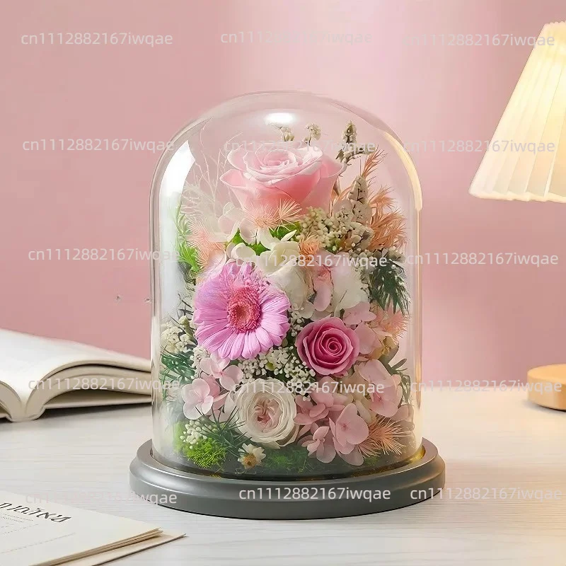 Suitable for new rose immortal flower ornament Qixi Festival Valentine's Day birthday gift