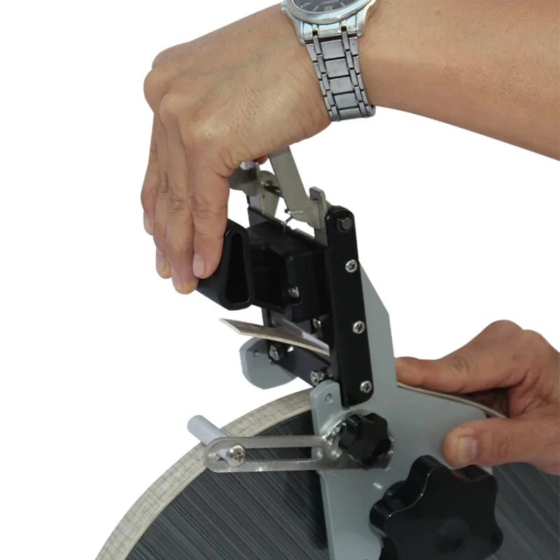 Metal straight arc edge banding manual cutting machine
