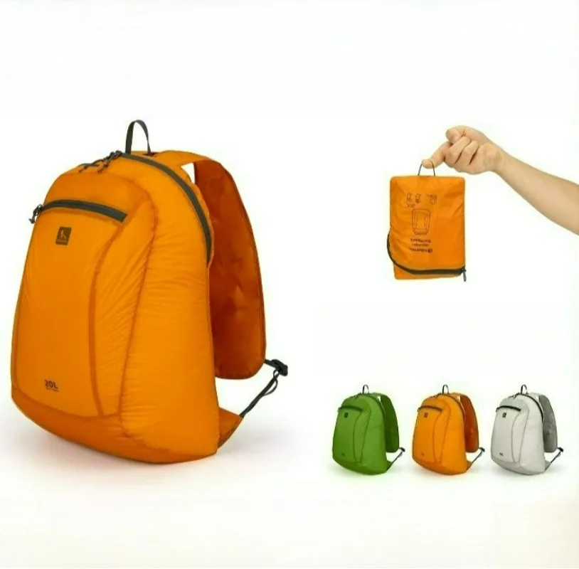20l-outdoor-hiking-ultra-light-folding-backpack-portable-wide-shoulder-strap-storage-bottle-phone-pouch-anti-slip-chest-buckle