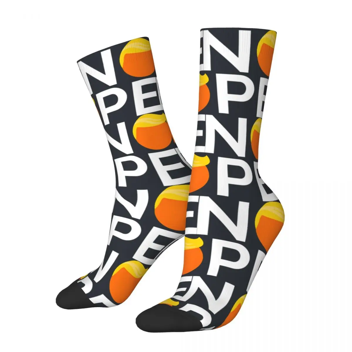 Crazy compression Anti-Trump - Nope Edition Sock for Men Vintage trump girl Seamless Pattern Crew Sock Novelty