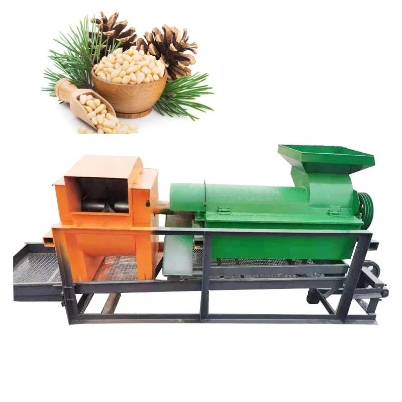 High Capacity Pine Nuts Sunflower Seed Sheller Machine Pine Cone Sheller and Dust Removing Machine