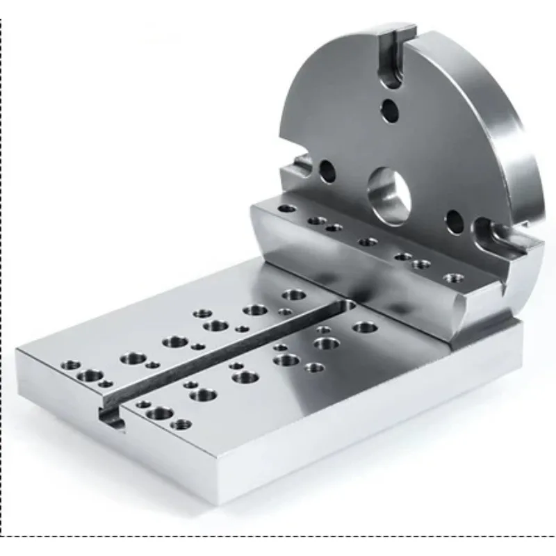 For Precision Four-axis Five-axis Turntable Fixture Self-centering CNC Vice Numerical Control Machining Center Concentric Flat