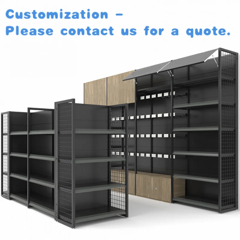 

custom.Customized Black Customizable Color Market Shelves Retail Display Racks Store Shelves