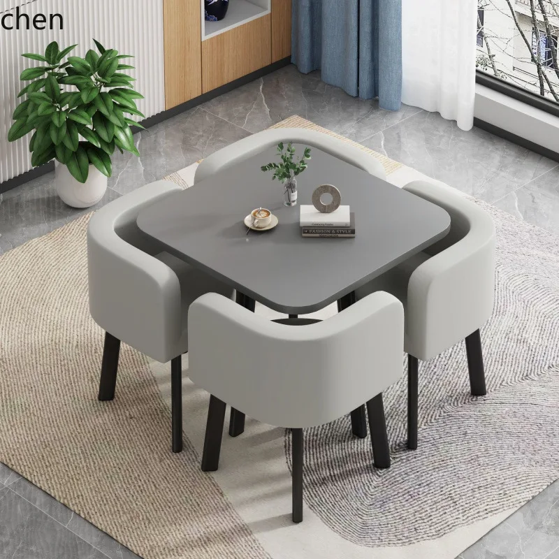 HXL Dining Table for Home Use, Meeting Room, Store Combination, Reception Round Table, Foldable