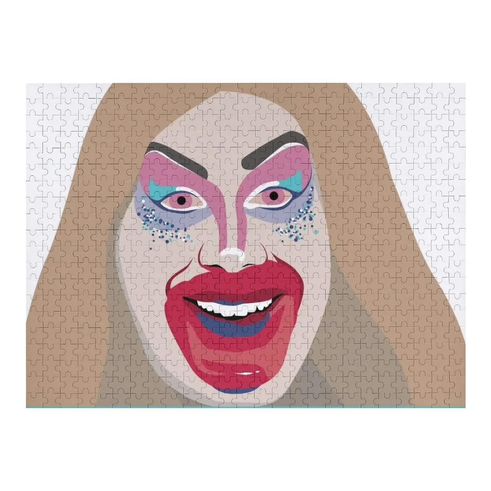 

Джимбо, зеркальная помада-перетаскиватель клоуна, замедление сообщений, мем Drag Race Канады, как жизнь лечит вас Пазл