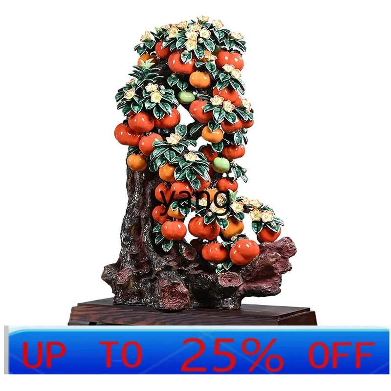 

LH Persimmon Ruyi Crafts Large floor decorations next to the sofa in the living room