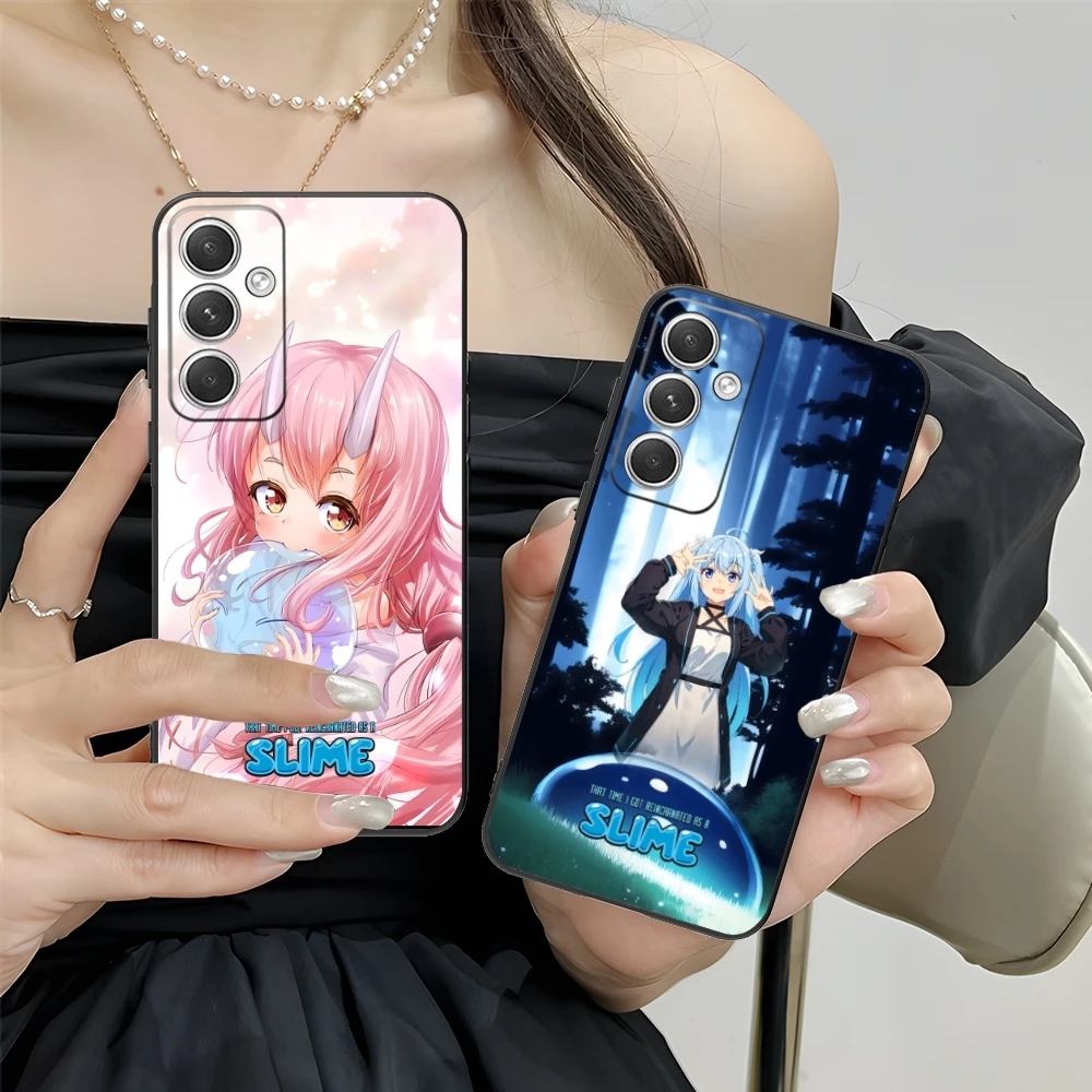 Slime Tensura Rimuru Mobile Phone Case for Samsung M55 35 15 54 34 14 33 23 13 42 32 22 F55 23 12 5G Black Phone Cover Shell