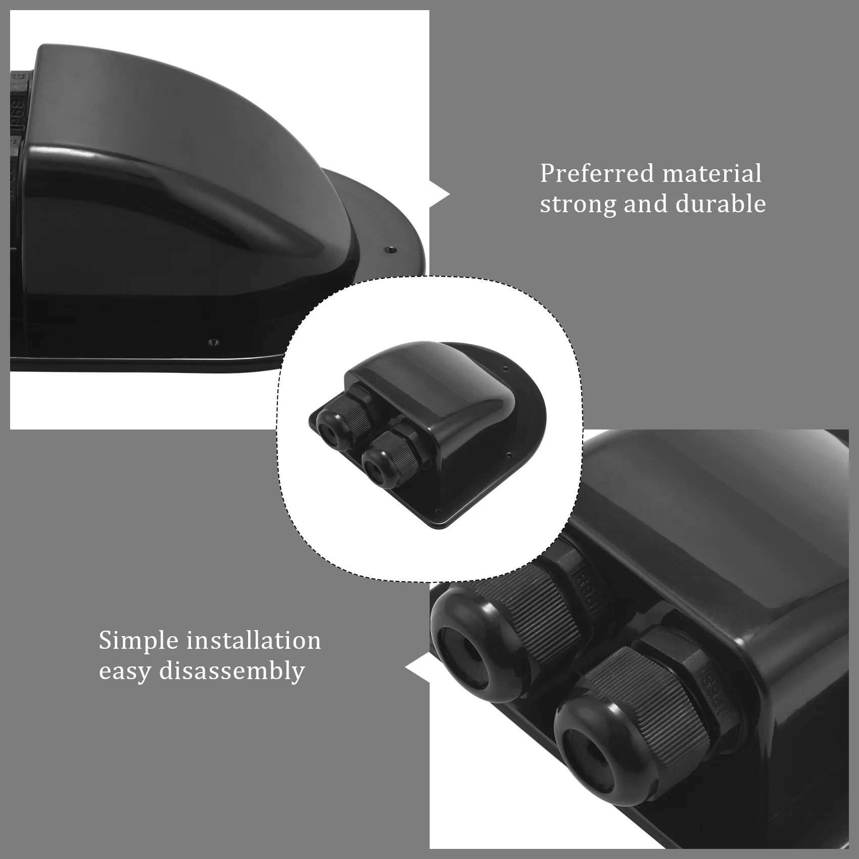 

Customer Favorite Roof Wire Entry Gland Box Solar Panel Cable Motorhome Caravan Boat