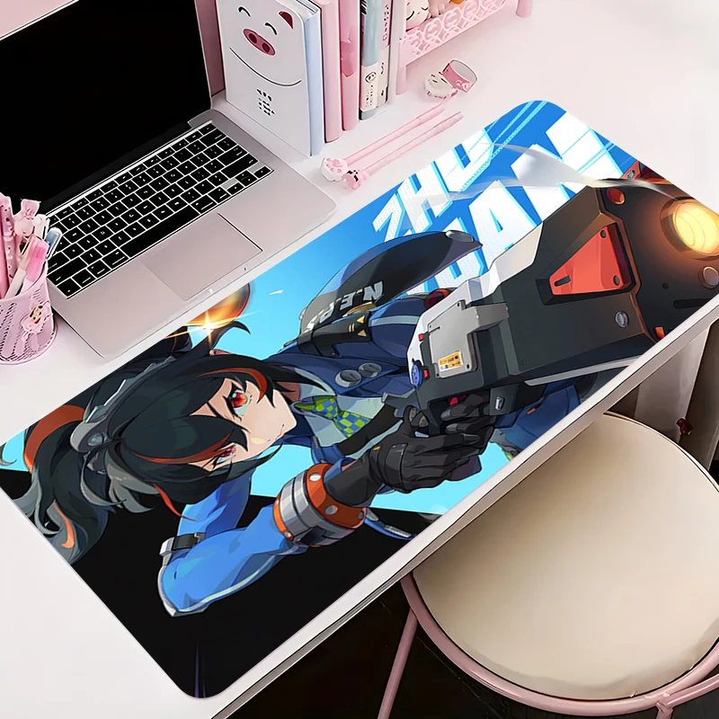 

Mouse Pad Office PC Accessories Keyboard Mat Anime Pattern Anti-slip Rubber Mousepad Gamer Z-zenless Zone Zero Zhu Yuan Desk Mat