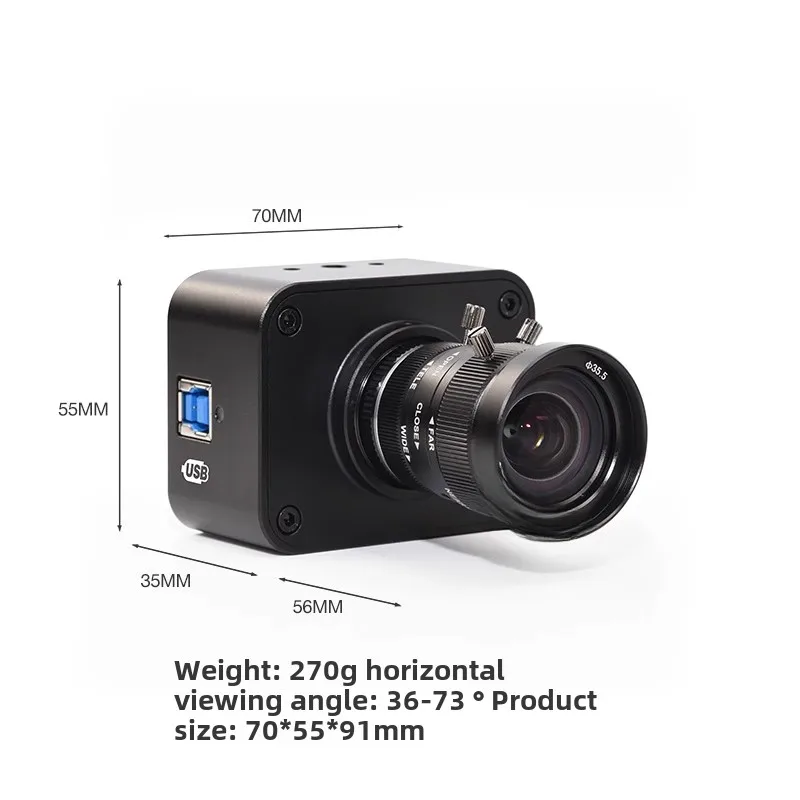 4K high definition USB3.0 industrial camera image recognition visual camera detection free dark light 6