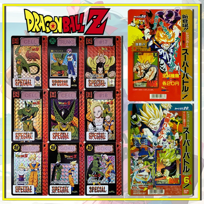 Dragon Ball feroce Fighting Son Goku Torankusu Android 18 Cell Color Flashcards collezione di giocattoli giocattoli per bambini regali di compleanno