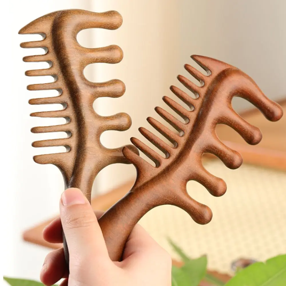 Wide Tooth Meridian Massage Comb Multifunctional Anti-Static Body Meridian Massage Comb Relaxation Help Blood Circulation