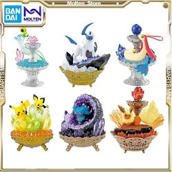 Original Pokemon Botella En Miniatura Celebi Milotic Absol Misdreavus Flareon Pikachu Anime Action Figure Model Toys