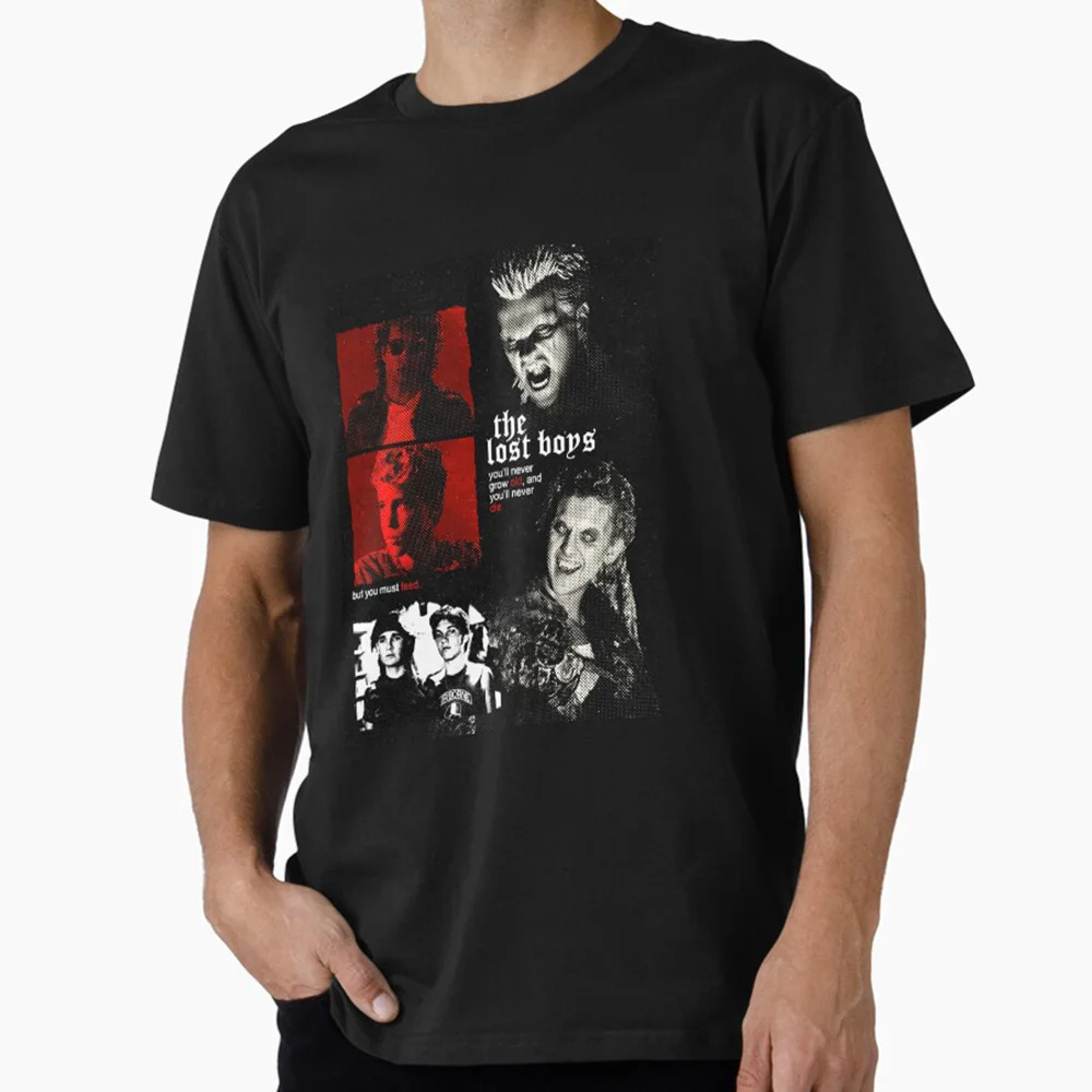 

Retro Horror Movie The Lost Boys David Vampires Everywhere Scary Halloween Gift t shirts Santa Carla graphic tops All size tops