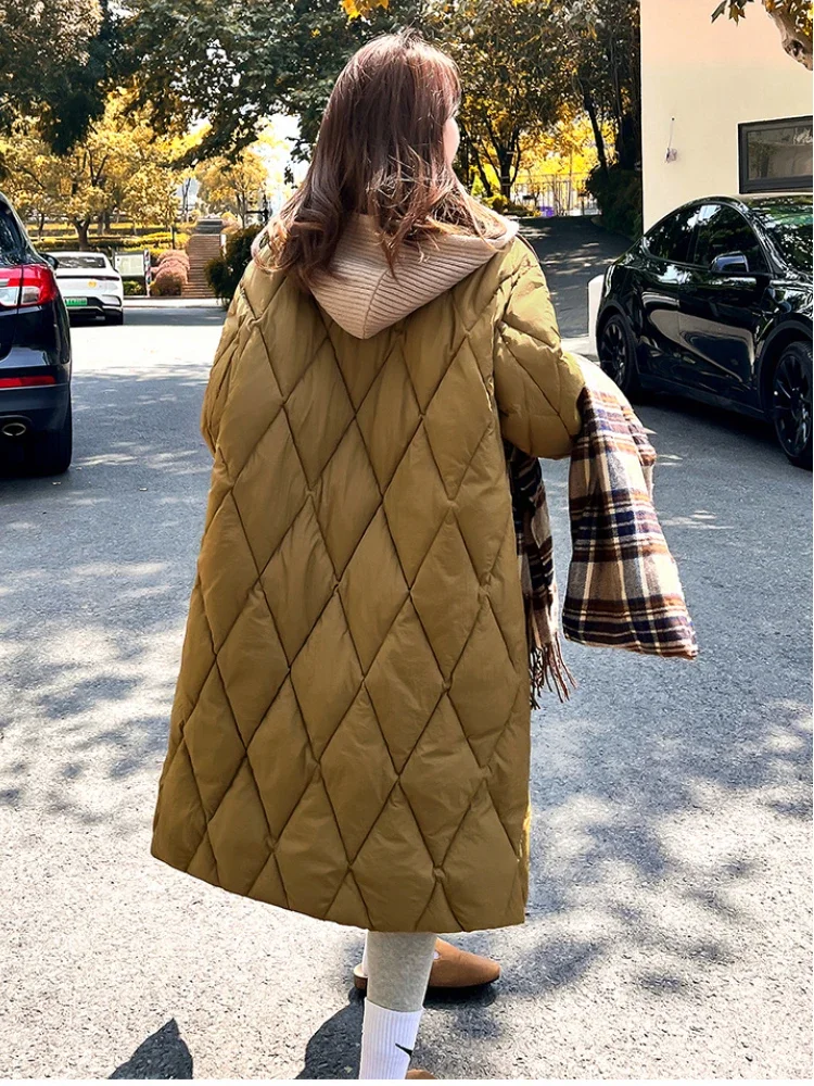 Coat Women Winter Jacket 2024 New in Quilted Long Padding Casual Hooded Women\'s Parkas Korean Fashion Long Sleeve Jacket Women