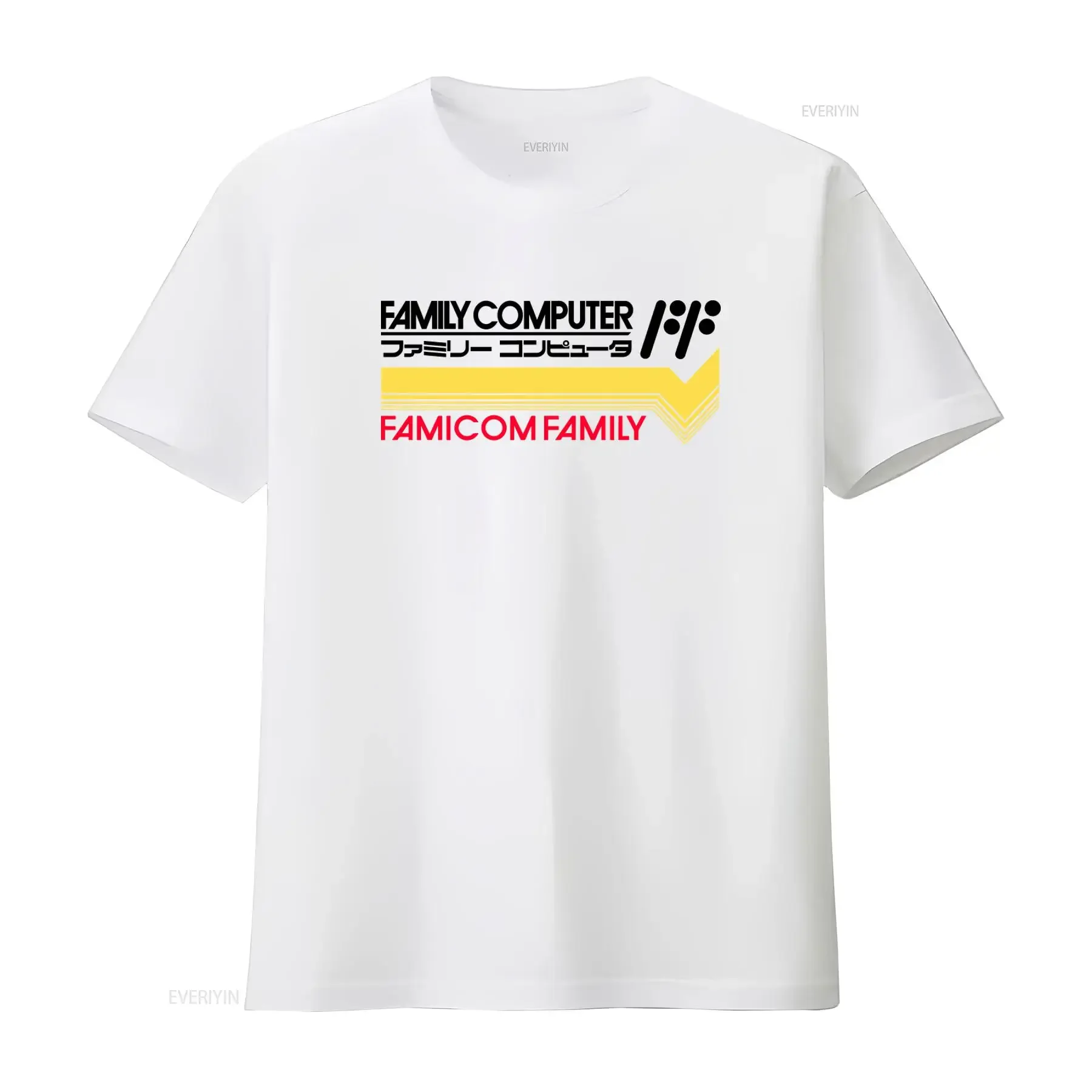 Retro Gaming Inspired Famicom Family Computer T Shirt vintage Washed homme Soft Breathable Top For Everyday Wear streetwear