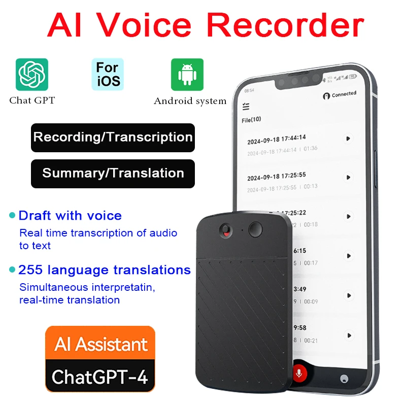 enregistreur-vocal-intelligent-ia-chatgpt-4-8-256-go-avec-transcription-resume-et-traduction-intelligents-et-fonction-de-prise-de-notes-vocales