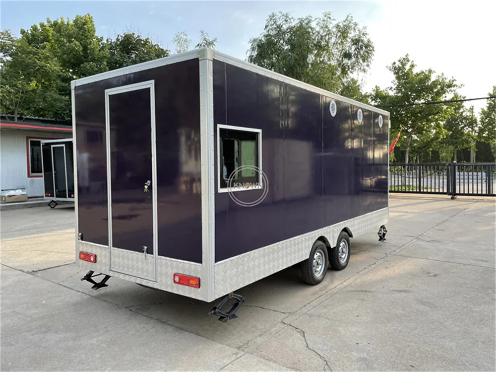 Street Mobile Food Trailer Customized Fully Kitchen Equipment Kiosk Concession Food Truck Carts Sale