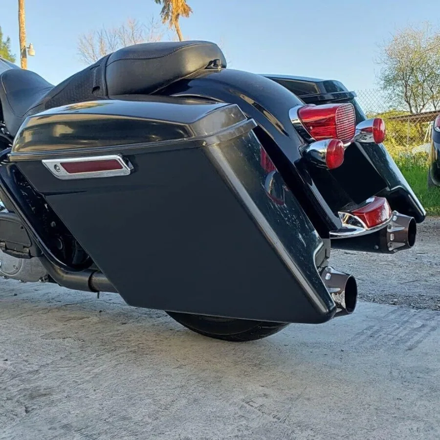 حقائب سرج ممتدة مقاس 5 بوصات لدراجات نارية Harley Touring Road King Street Glide Electra Glide UltraClassic 20142024 Mod #5