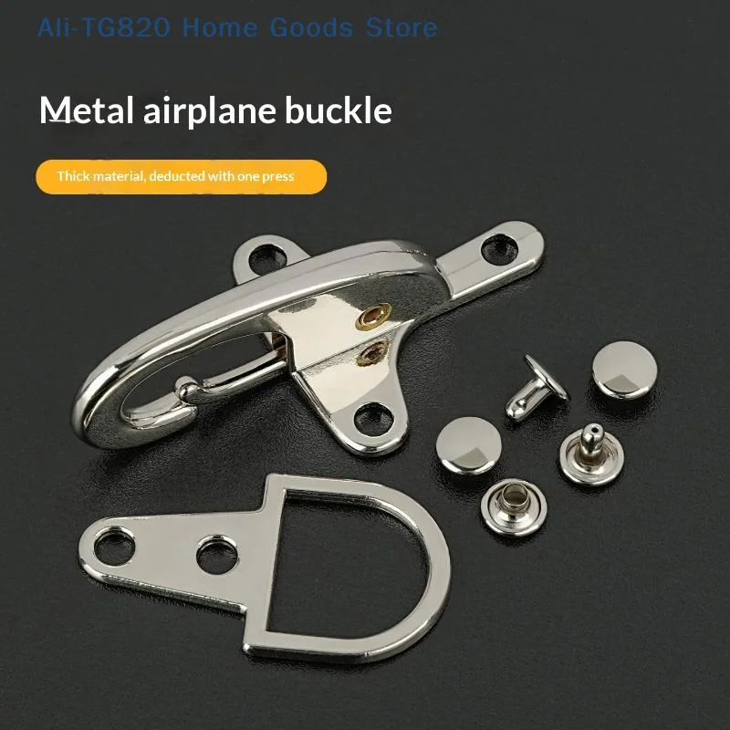 

[TG820]1Pair Metal Buckles Handbag Strap Hook Screw Decorative Lobster Clasp Connector Button Jacket Belt Buckle Accessory