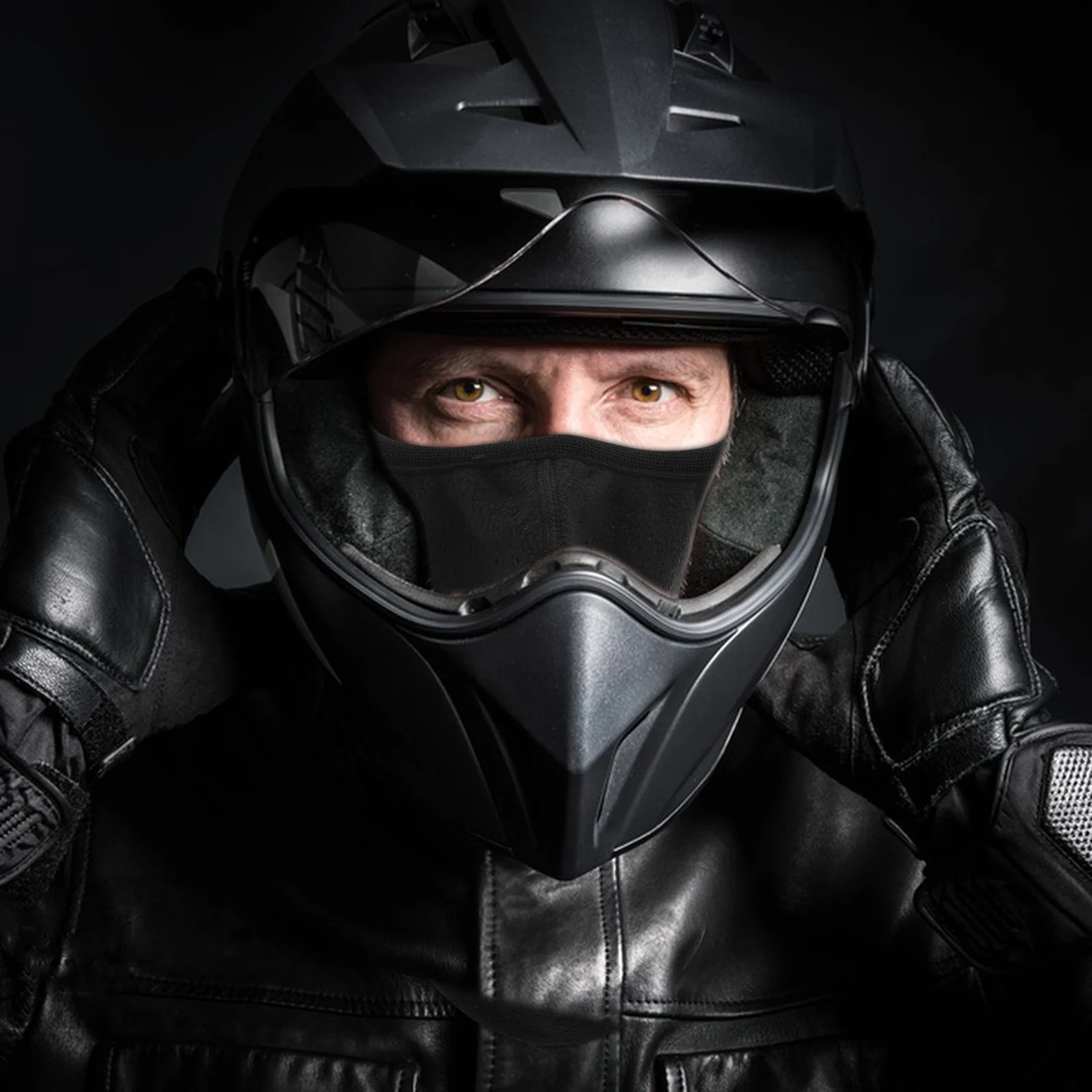 الشتاء قناع الوجه القطبية الصوف الرقبة الجراب الطقس البارد الرياضة في الهواء الطلق ركوب الدراجات نصف قناع الوجه يندبروف الرجال النساء