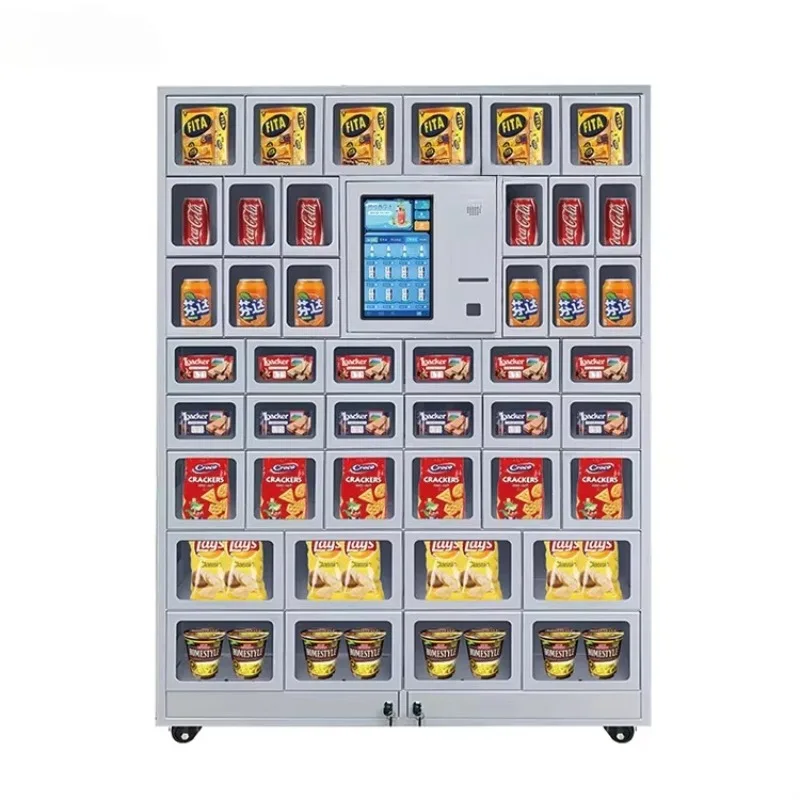 

Customized For Convenience Stores Popular Lockers Combo Vending Machine for Snacks and Goods