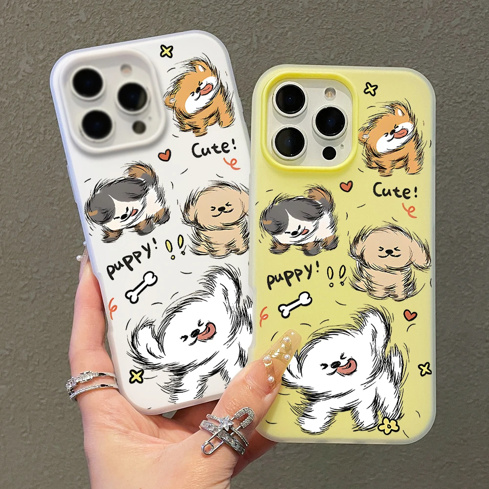 Cute Puppy Bichon Jelly Textur - Phone Cases Xr Cute recension och pris