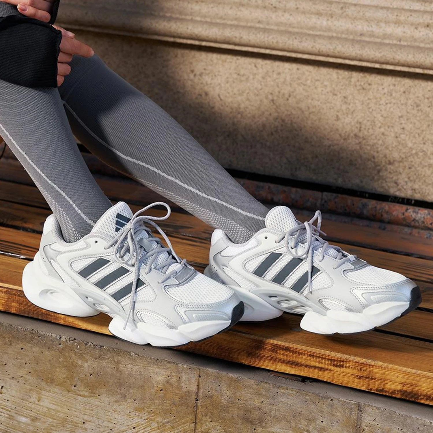 حذاء أديداس الأصلي MEGASTRIDE للجنسين قابل للتنفس رياضي للأب JR6333 #2