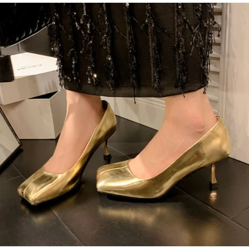 

Square Toe Women's High Heels Shoes Dress Shallow Sexy Shoes for Woman Autumn Pumps 2026 Elegant Party Designer Mujer De Zapatos