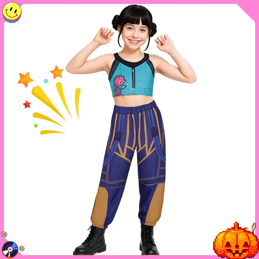 KPop شيطان فتاة مجموعة زوي تأثيري حلي شعر مستعار النساء الفتيات هالوين كرنفال كوميك كون حفلة لعب الأدوار وتتسابق