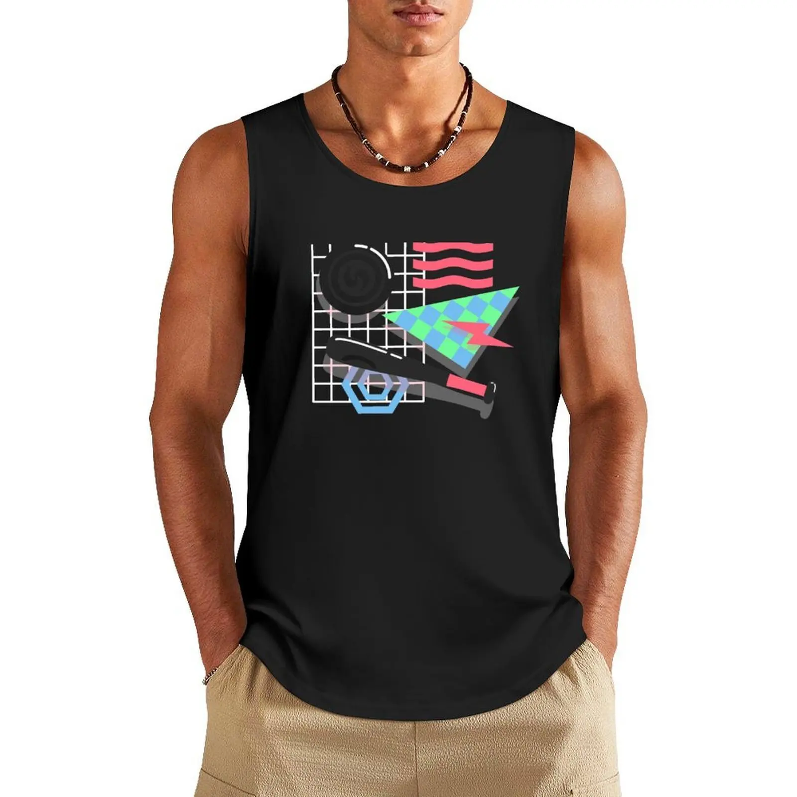 

80's Earthbound Tank Top Sports clothing gym clothes for man sleeveless shirt man