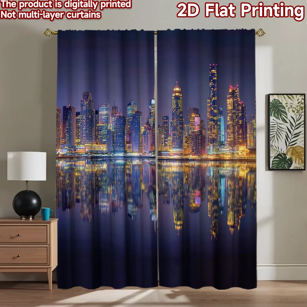 

1pc 2D flat Photography Backdrop Popular Background cloth City s Reflection 100% Polyester Vibrant Reunion Perfect for Suitable