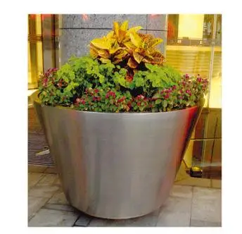 Modular Outdoor Stainless Steel Planter Box Planter Large Flower Pots