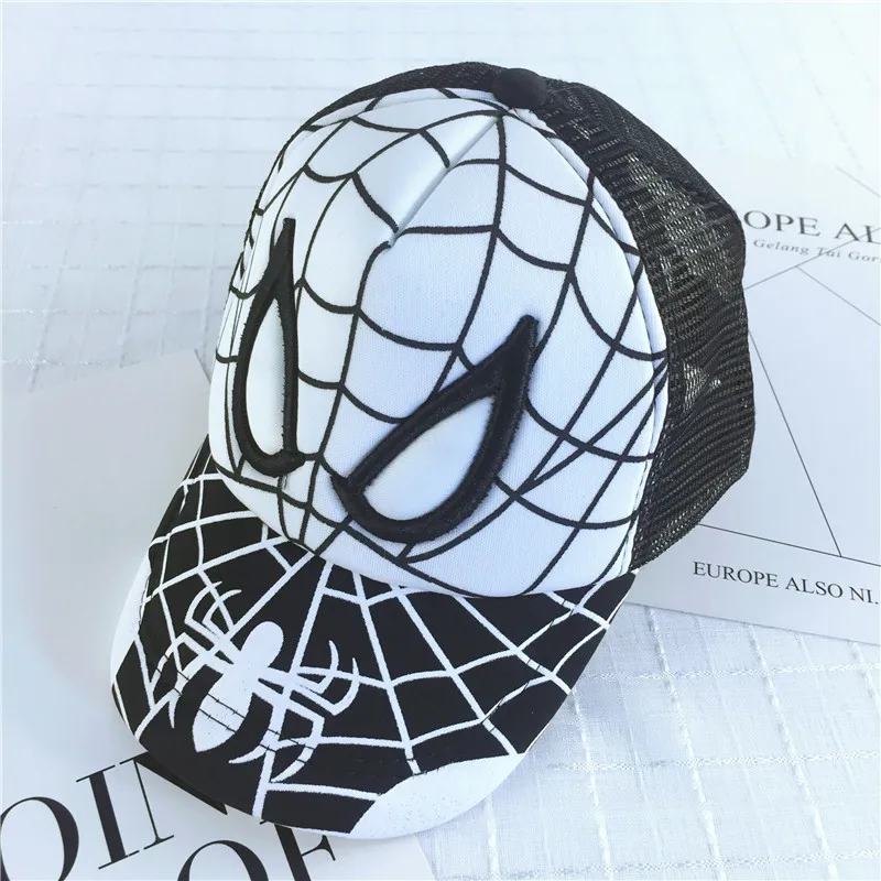 Disney Spiderman Baseball Cap For Boys Girls Baby Baseball Caps Cartoon Mesh Summer Breathable Sun Hat Children Hip Hop Hats