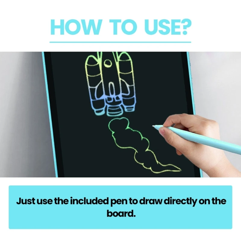 LCD Writing Board for Kids Doodles Board Tablet Creative Drawing Pad Educational Toy Colorful Screen Drawing Board