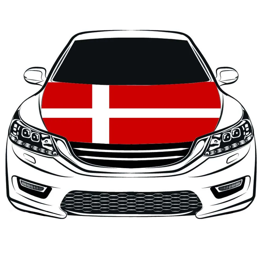 

Denmark national flag car Hood cover flags 3.3x5ft /5x7ft 100%polyester